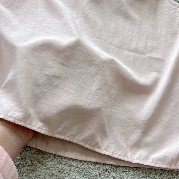 Pink Sleeveless Ruffle Front Blouse - Picture 6 of 13